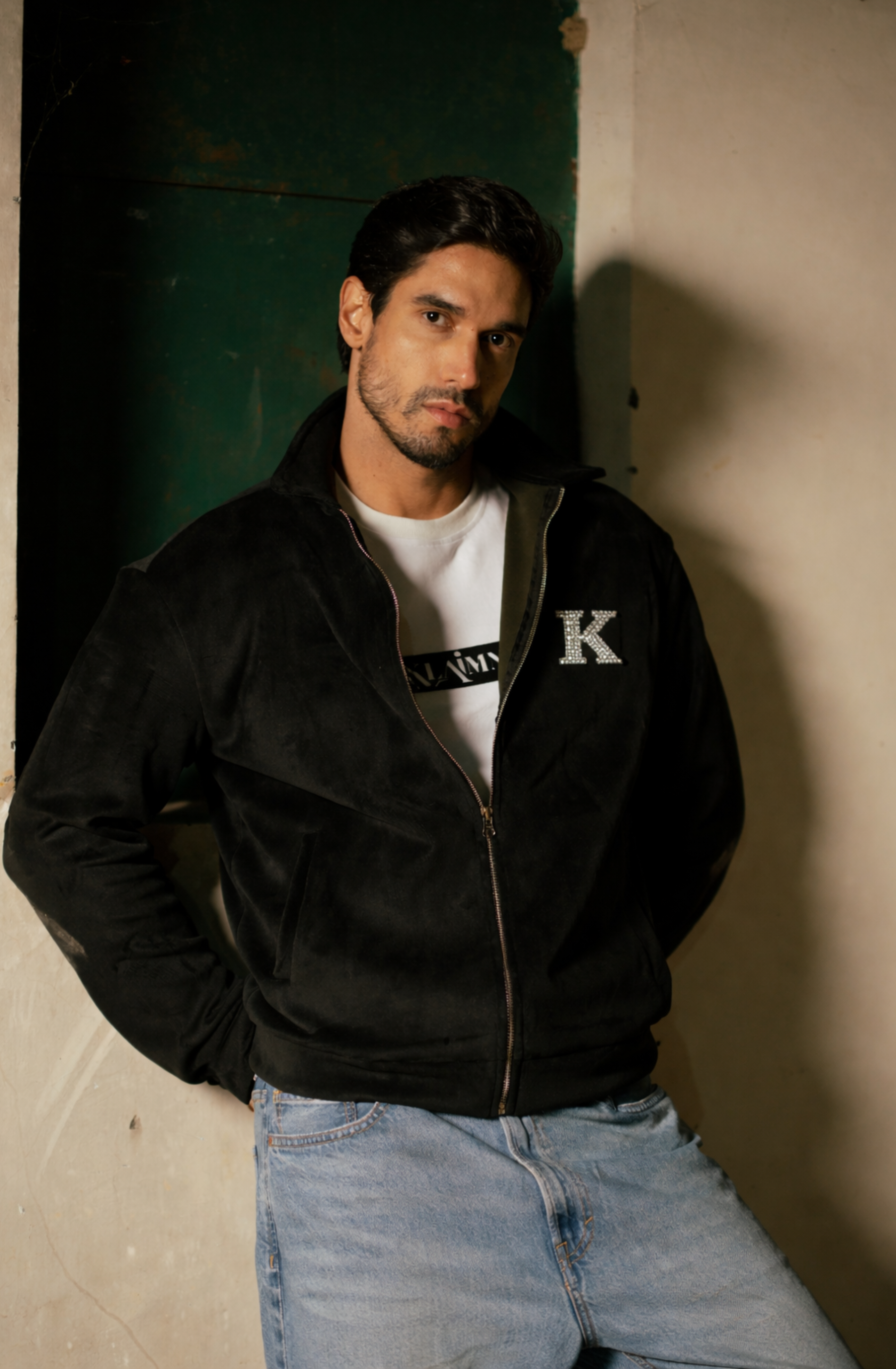 Suede Club Jacket Olive