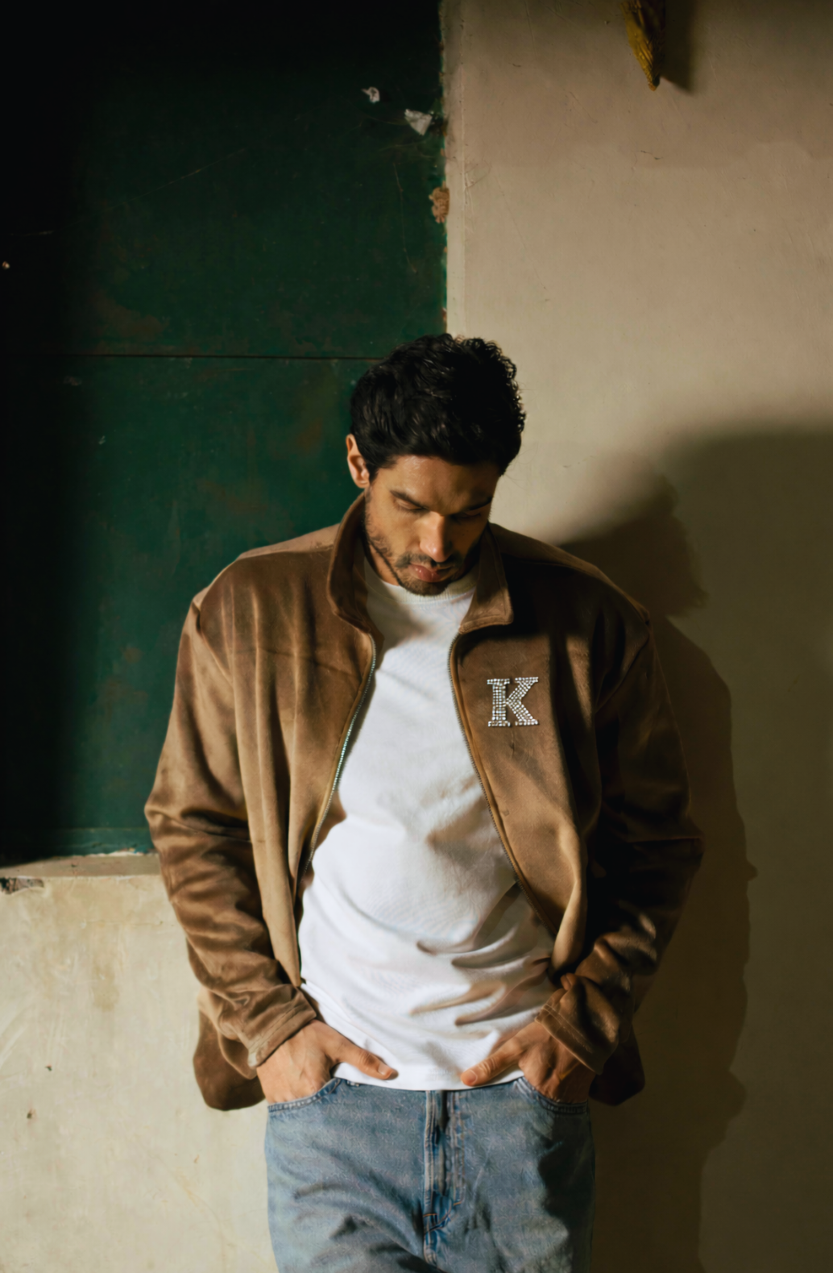 Suede Club Jacket Brown