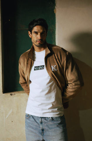 Suede Club Jacket Brown