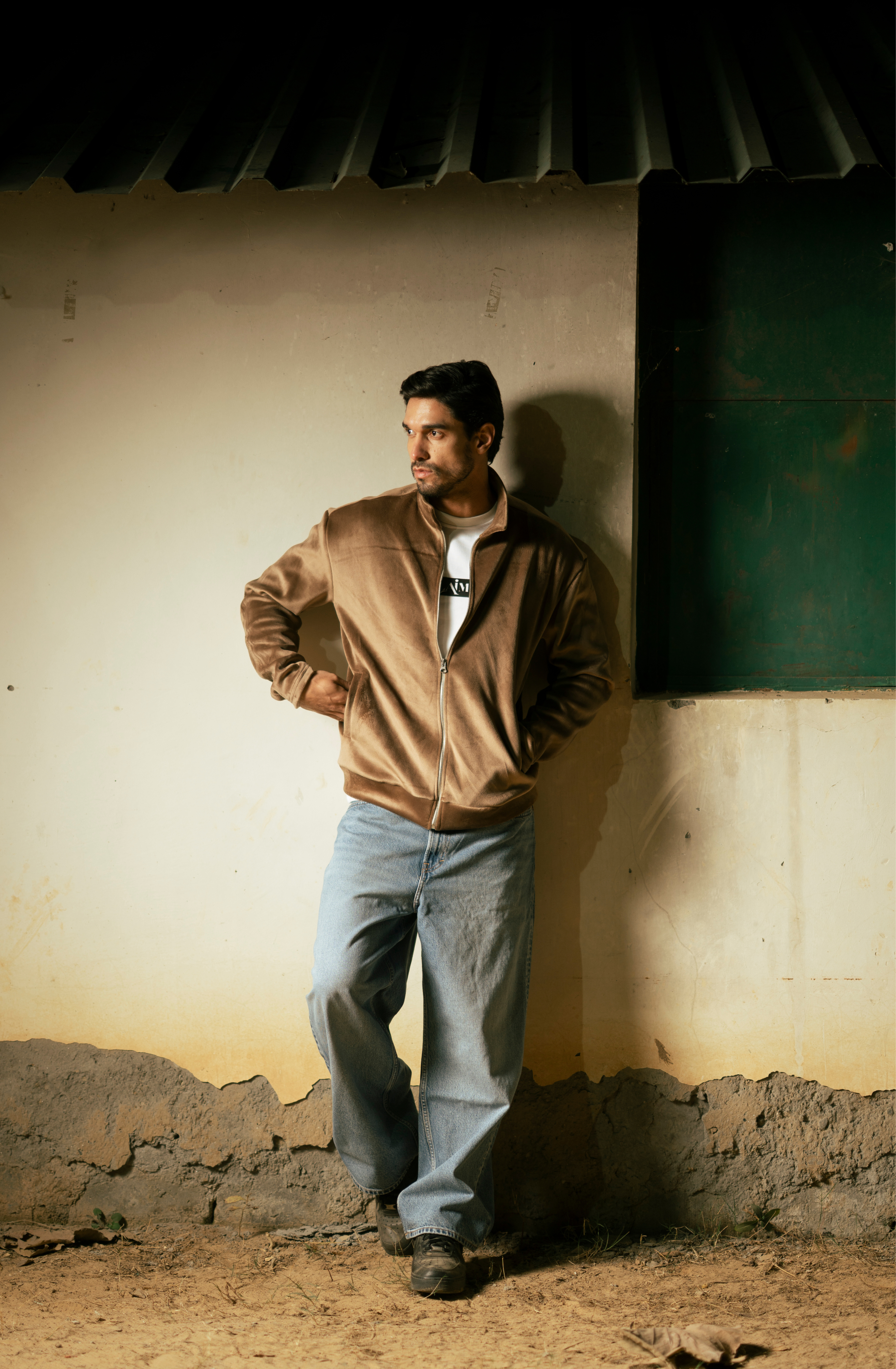 Suede Club Jacket Brown