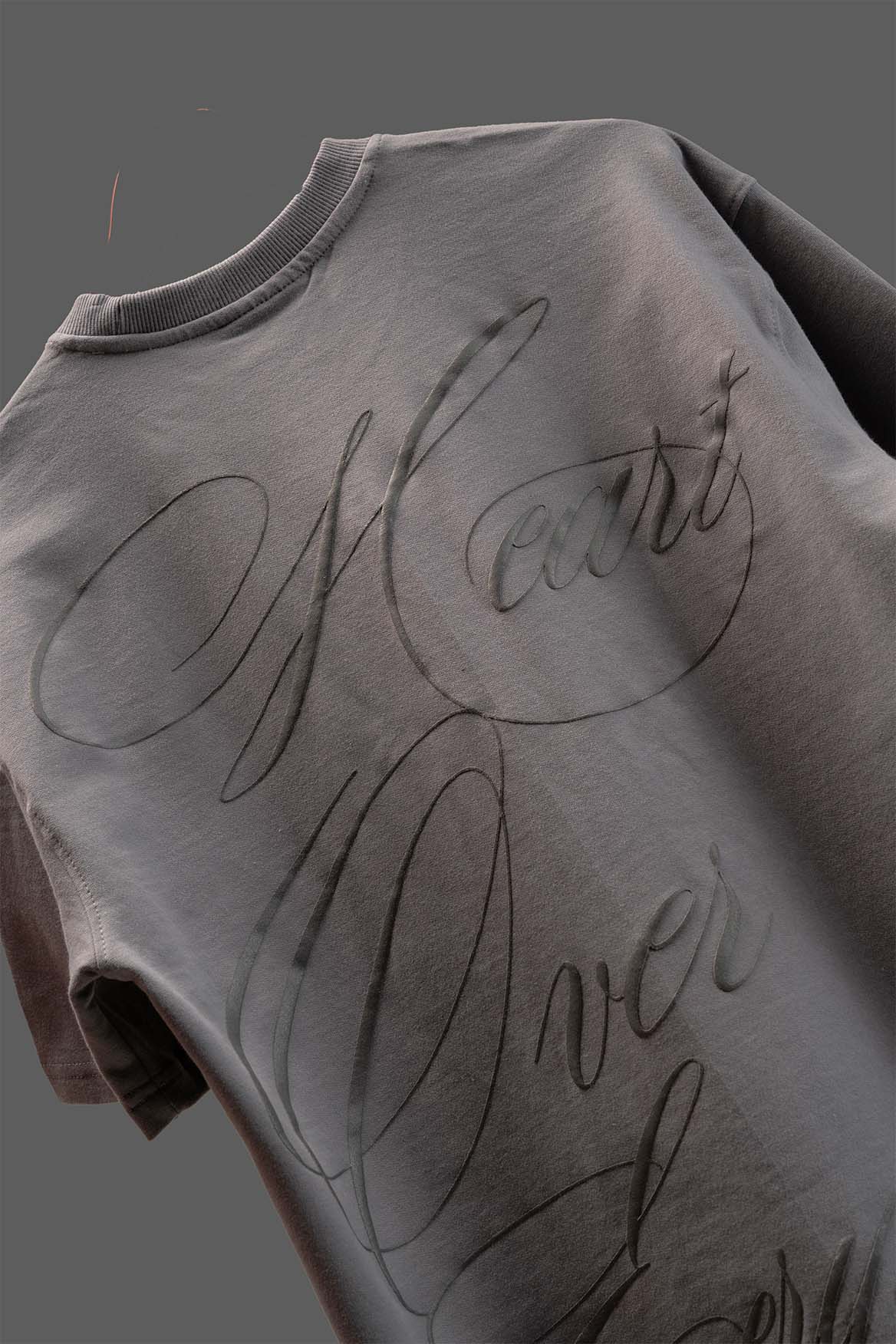 Driven by Heart Tee — Ash Grey